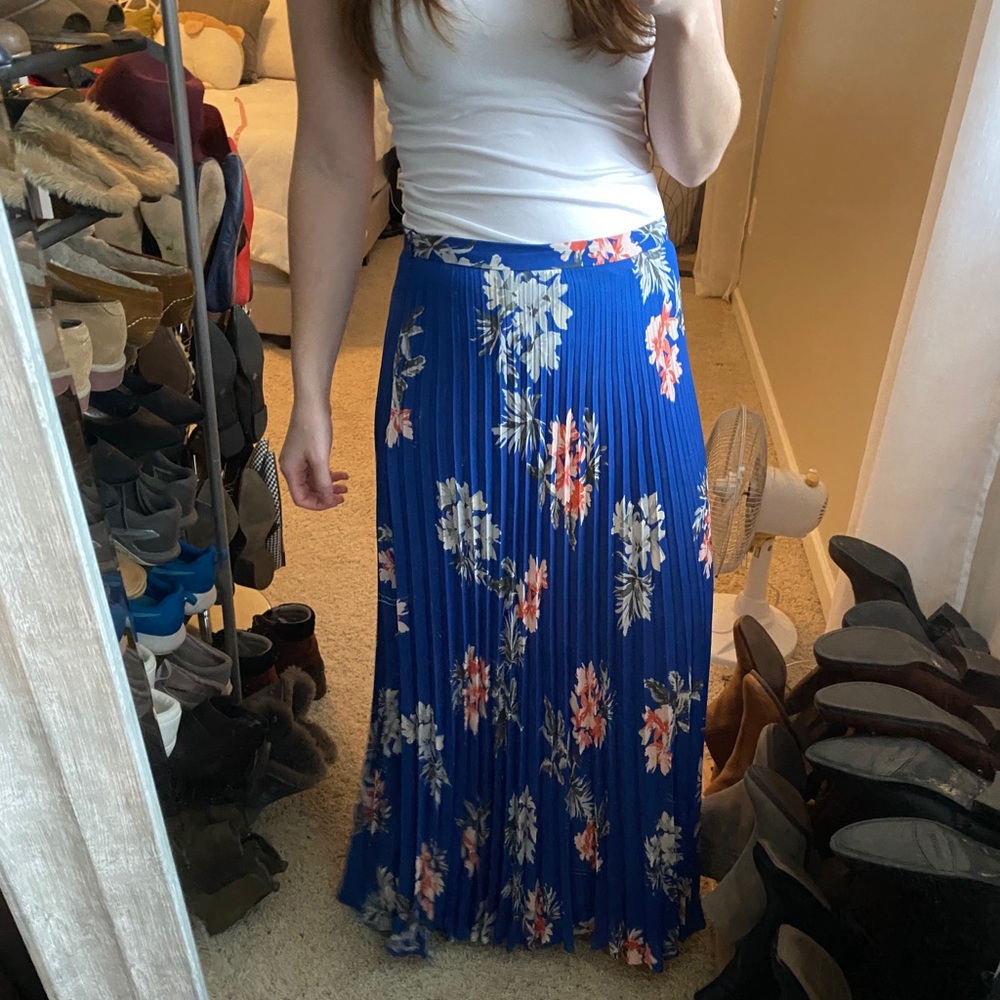 NWT Banana Republic Pleated Maxi Skirt